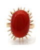 14K Red Moro Coral Ring